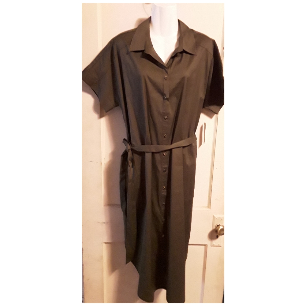 Chico's classic poplin shirtdress